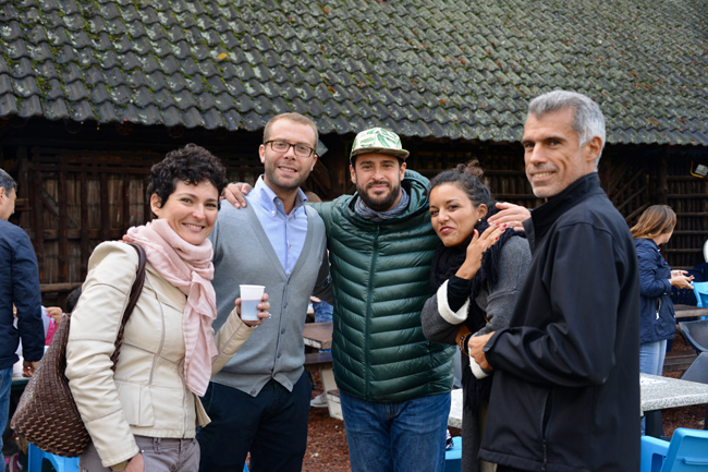 il secondo a sinistra, Claudio Vernarelli, Presidente, di anni 30