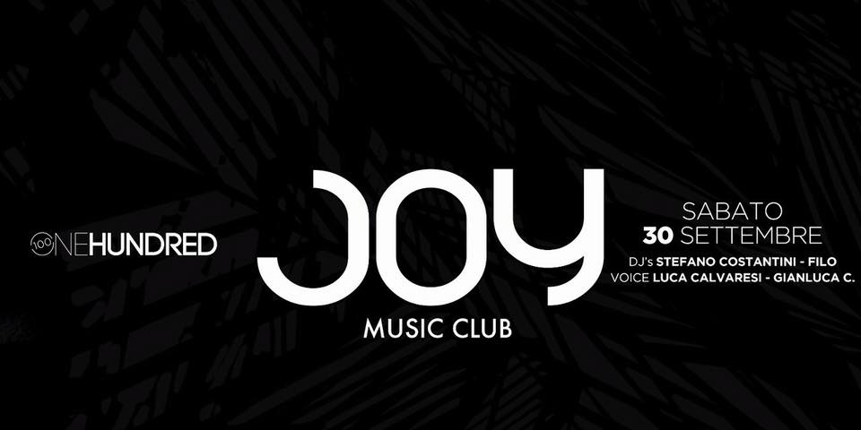 joy music club 30 settembre