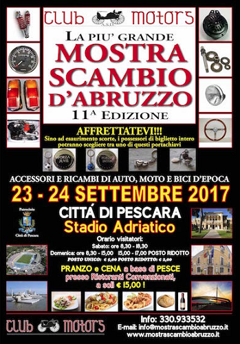 mostra scambio di pezzi per auto, bici e moto d'epoca 2017