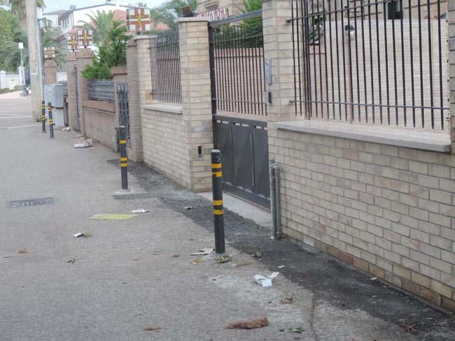 Foto percorso originario pista ciclabile lato mare