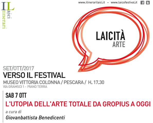 Laicità ARTE sabato 7 ottobre