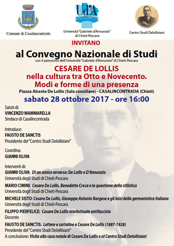 convegno su Cesare Del Lollis