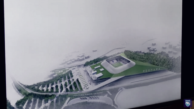 Pescara - Presentato al Comune il progetto completo del nuovo stadio