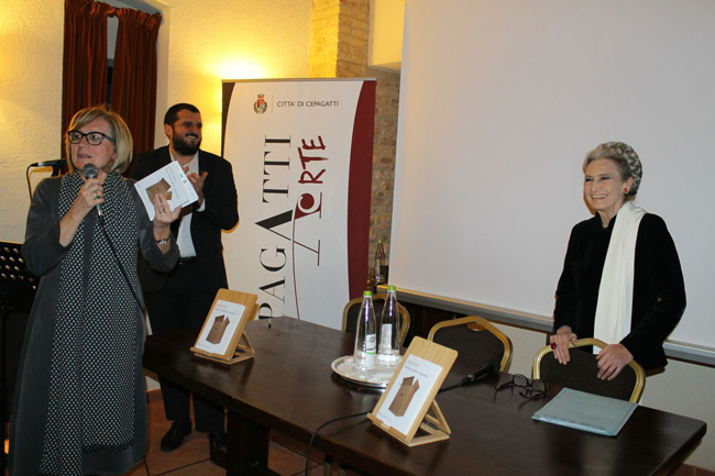 CepagattiArte, da sx Rapattoni, Romano e Barbara Alberti