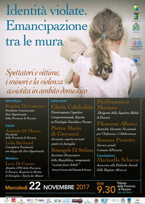 Convegno su violenza Assistita a Pescara 22 novembre