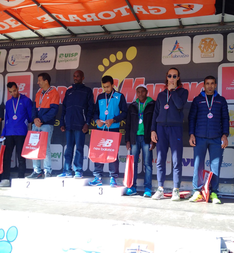 Corsa di San Martino 2017 a Controguerra podio maschile