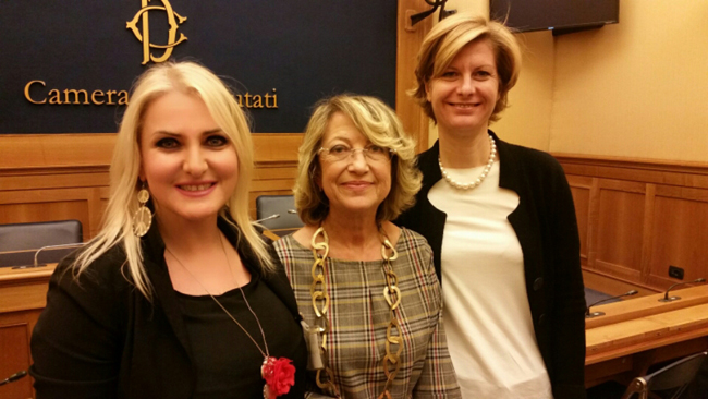 le promotrici della legge e Monica Brandiferri