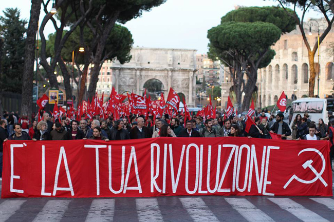 Corteo Partito Comunista Roma
