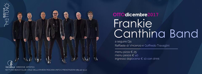 Frankie Canthina Band live a Pescara venerdì 8 dicembre