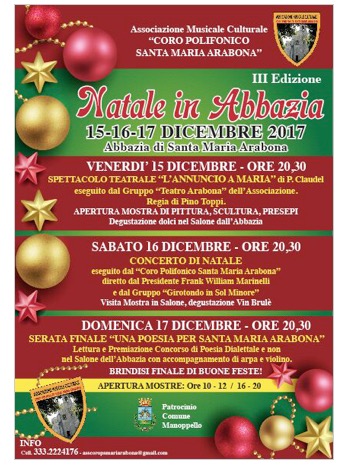 NATALE IN ABBAZIA 2017 a Manoppello