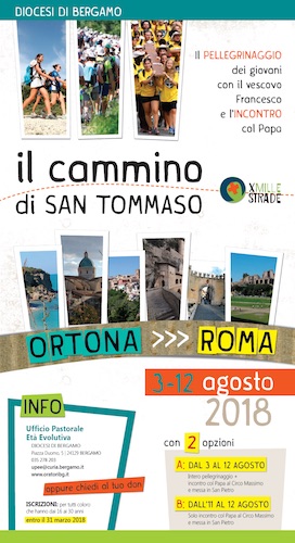 il Cammino di San Tommaso 3-12 agosto 2018
