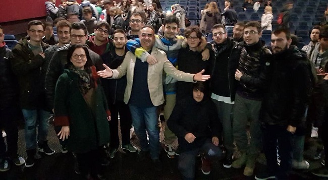 oliveri e studenti alessandrini al the space