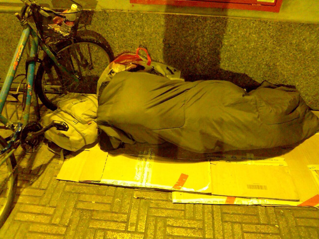 senza tetto a Pescara