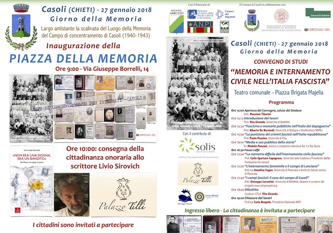 Casoli inaugurazione piazza della Memoria