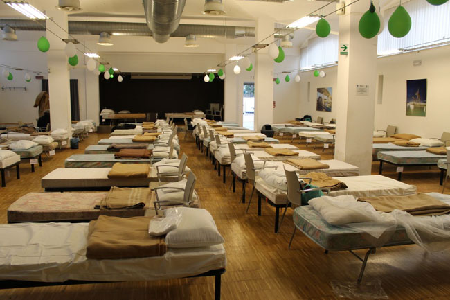 Il centro di accoglienza Britti