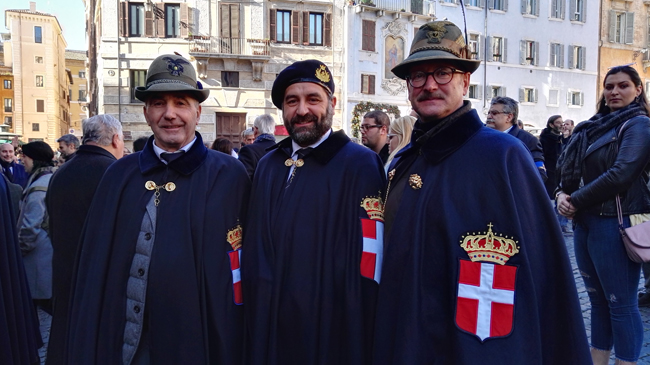 La delegazione di Teramo della INGORTP al 140° anniversario