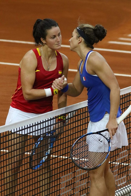 Fed Cup a Chieti: Italia-Spagna 1-1 nella prima giornata