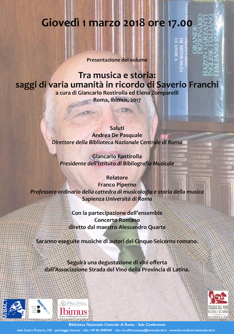 Locandina evento Saverio Franchi