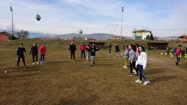Paganica, si è concluso il progetto rugby nella scuola