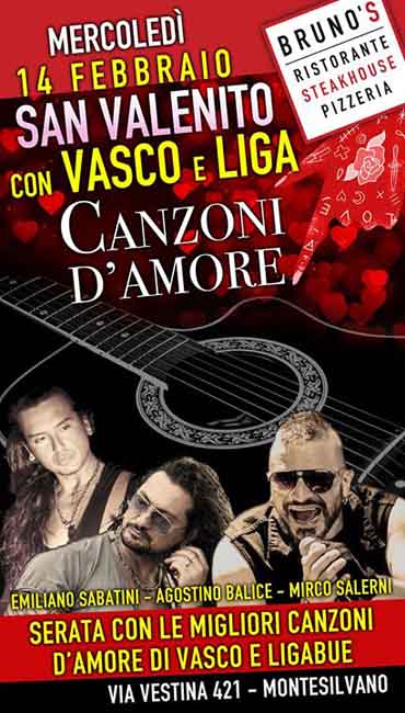 San Valentino Con Le Canzoni D Amore Di Vasco E Ligabue A Montesilvano
