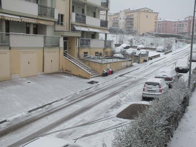Neve a Spoltore, scuole chiuse il 26 e 27 febbraio