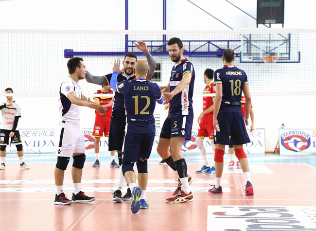 Volley: successo della Sieco al 5° set su Reggio Emilia