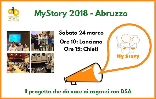 My Story 2018 in Abruzzo per dar voce ai ragazzi dislessici