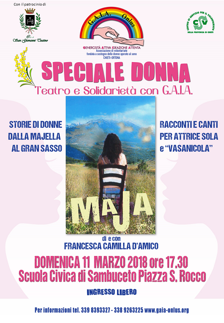 San Giovanni Teatino, Speciale Donna domenica 11 marzo 2018