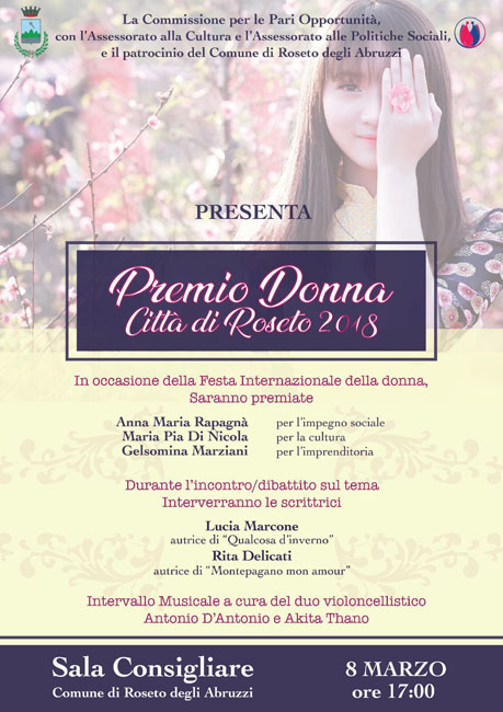 premio donna 2018 Roseto