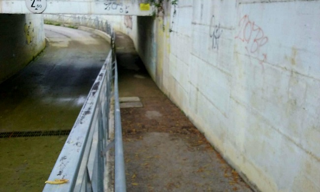 Chieti riapertura sottopasso via Marino Turchi