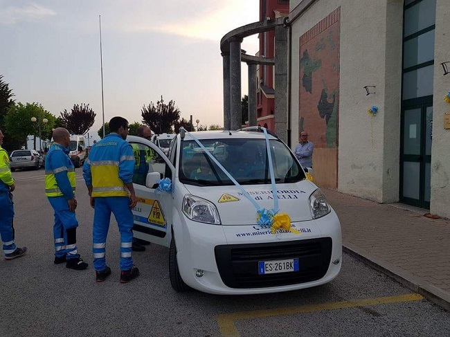 Aielli,donata nuova autovettura Misericordia