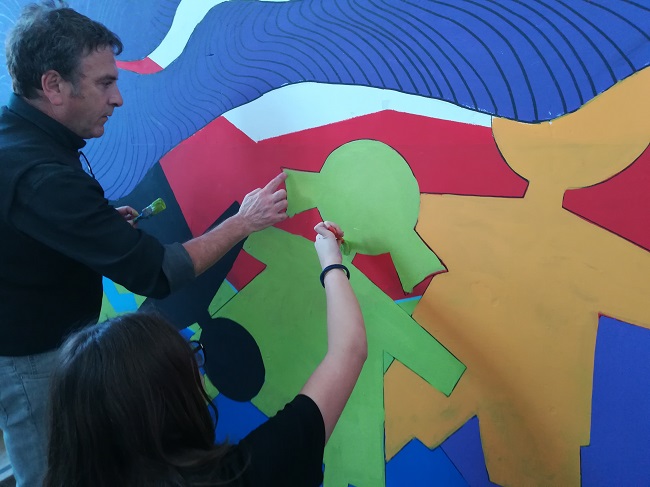 Murales Guinness Primati iniziativa Zippilli Teramo