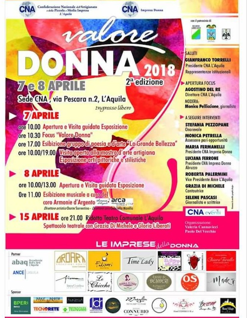 valore donna 2018 locandina