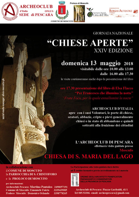 chiese aperte 2018 Pescara