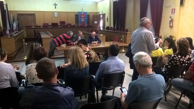 incontro sindaco Di Lorito dipendenti Spoltore Servizi