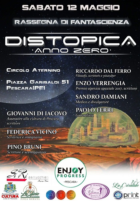 Distopica Anno Zero evento fantascienza 12 maggio Pescara