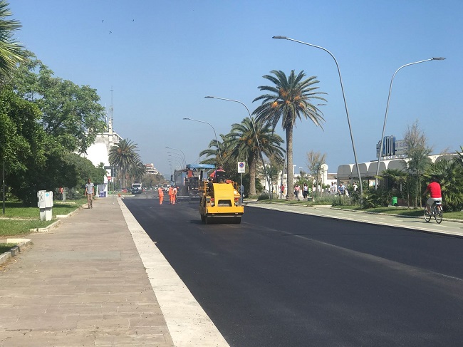 Pescara riapertura riviera nord asfaltato terzo tratto