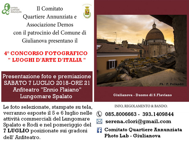 4° Concorso fotografico "Luoghi d'arte d'Italia": info e iscrizioni