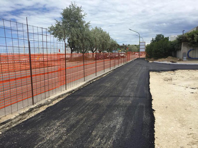 portanuova asfalto nuova strada