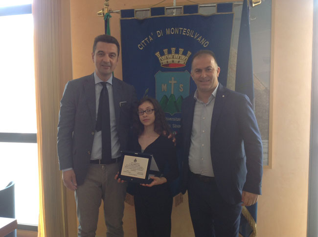 premiazione Sara Verrocchio Montesilvano