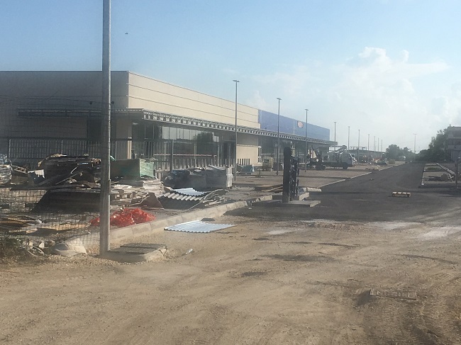 Sgt allagamenti sopralluogo cantiere Centro commerciale via Po 