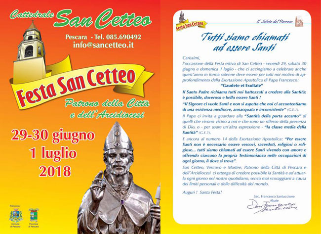 Festa San Cetteo Pescara, eventi in programma