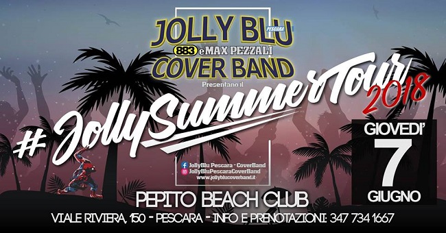 Jolly Blu tributo Max Pezzali e 883 Pepito Beach Pescara