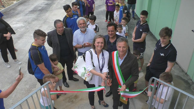 San Giovanni Teatino Cittadella dello Sport inaugurato nuovo spogliatoio