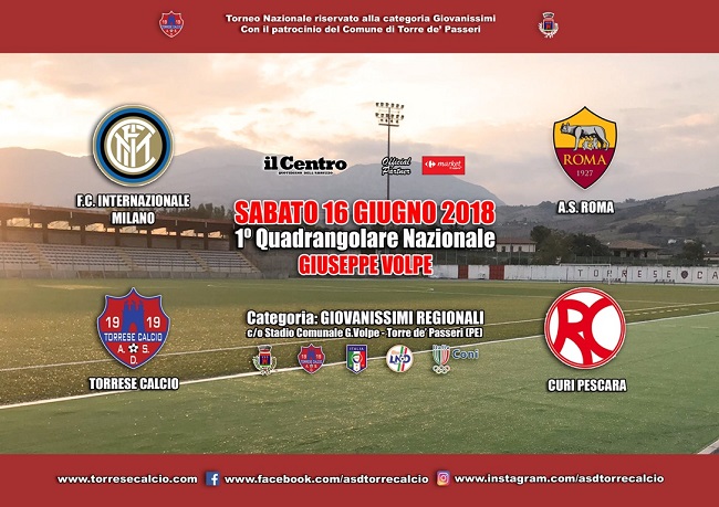 Calcio giovanile quadragolare con Inter Roma Torre de' Passeri