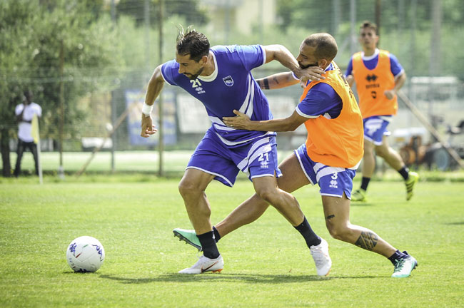Pescara Calcio amichevole famiglia Vestina