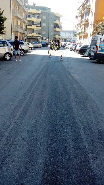 auto abbandonata via Malagrida Pescara