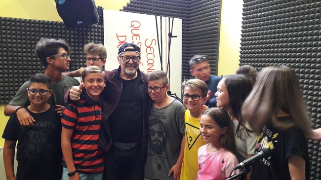ragazzi centro musicale L'Assolo incontrano Vasco Rossi