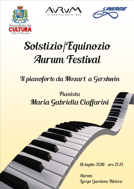 Il pianoforte da Mozart a Gershwin all'Aurum di Pescara