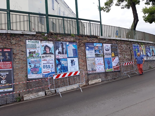 muro largo Cavallerizza Chieti